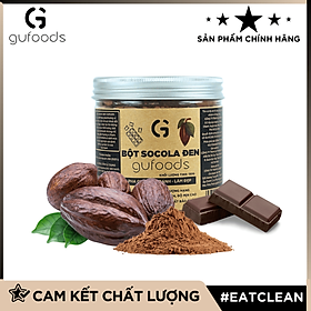 Bột socola đen nguyên chất GUfoods - Thành phần 100% bột cacao, Giàu chất chống oxy hóa, Eat clean, Pha chế healthy, Làm đẹp tự nhiên