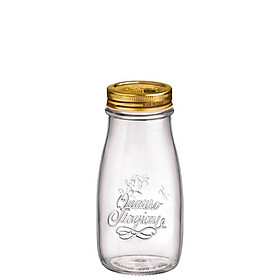 Chai thủy tinh nắp vặn Bormioli Rocco Quattro 400ml – Đựng nước ép, sinh tố, detox – Nhập khẩu Ý