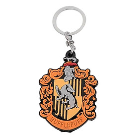 Móc Khóa Harry Potter 2 Mặt Hình Khắc Nổi - Huy Hiệu Nhà Hufflepuff