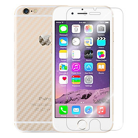 Mua Bộ Kính Cường Lực iPhone 6 / 6S Remax (Trong Suốt) Và Miếng Dán Mặt Sau Vân Carbon (Trong suốt) - Hàng Chính Hãng