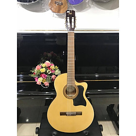 Đàn guitar classic thùng eo khuyết MkC1351, size 4, vân gỗ, kèm bao da 3 lớp, 1 bộ dây dự phòng