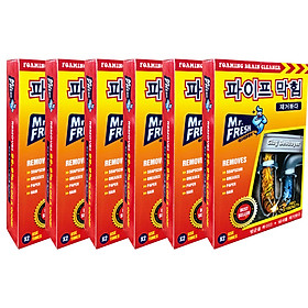 Combo 6 hộp 12 gói bột thông tắc làm sạch đường ống Hàn Quốc (100g/gói)