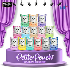 Pate cho mèo mọi lứa tuổi Kit Cat Petite Pouch 100% Holistic Wet Cat Food không chứa ngũ cốc