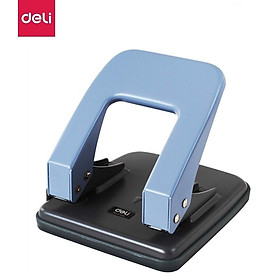 Máy Đục Lỗ 35 Tờ Deli, Xanh Dương, Ghi Xám - 1 Cái E0104