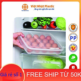 Mua KHAY ĐỰNG TRỨNG 24 NGĂN NHỰA VIỆT NHẬT CÓ NẮP ĐẬY ĐẶT TỦ LẠNH