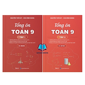 Sách - Combo Tổng ôn Toán 9 - Tập 1 + 2 (Moon)