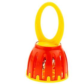 Baby Bell Rattle Percussion Musical Instrument with Mini Handled Cage Design