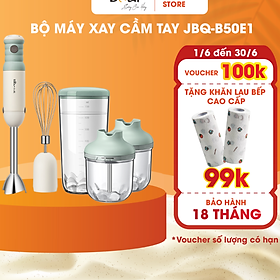 Bộ Máy Xay Bear Đa Năng Xay Ăn Dặm, Xay Cháo, Xay tỏi ớt, Đánh Trứng Cầm Tay Tiện Lợi - JBQ-B50E1