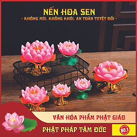 Mua Nến hoa sen  sáp hoa sen an toàn cho sức khỏe - Nhiều kích thước  nhiều màu