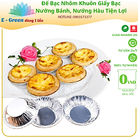 Mua Chén Bạc Nhôm  Khay Giấy Bạc Làm Bánh  Trứng  Bánh Pudding  Nướng Hàu Không Dính Tiên Lợi  Giá Rẻ - E Green Dùng 1 Lần