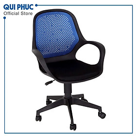 Mua Ghế Xoay nhân viên DONA lưới xanh dương