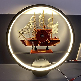 Đèn gắn tường LED con thuyền kiểu dáng độc đáo, sang trọng - 3 chế độ ánh sáng.