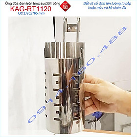 Mua Ống đũa tròn KAG-RT1120  ống đựng muỗng đũa nĩa Inox SUS304 dập khuôn cao cấp sáng bóng bền bỉ theo thời gian