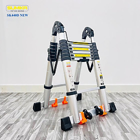 Hình ảnh Thang nhôm rút chữ A Sumika SK440D NEW - Chữ A cao 2.2m, chữ I cao 4.4m, tải trọng 300kg