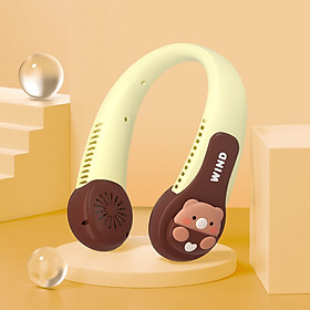 Mua Quạt đeo cổ tích điện mini WIND  quạt hình thú sạc điện USB dung lượng pin cao 3 cấp độ gió êm ái
