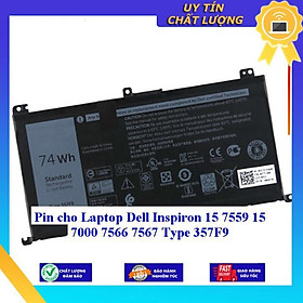 Pin cho Laptop Dell Inspiron 15 7559 15 7000 7566 7567 Type 357F9 - Hàng Nhập Khẩu New Seal