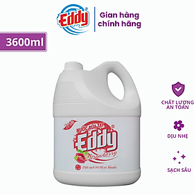 Nước rửa tay EDDY hương Dâu 3600ml sạch khuẩn dưỡng da hương thơm tự nhiên