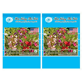 Bộ 2 Gói Hạt Giống Hoa Móng Tay Lùn - 30cm Mix (Impatiens Balsamina) 50h