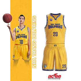 Trang phục bóng rổ ACTEE VBA Nha Trang 2021_ Vàng