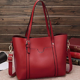 Women 's Simple Tote Bag Large Capacity Fashion handbag PU Leather Shoulder crossbody Bag