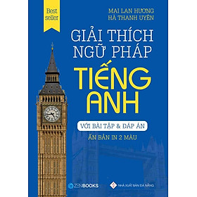 Giải thích ngữ pháp tiếng Anh Phiên bản in 2 màu - Bìa Xanh