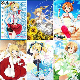 Bộ 6 Áp phích - Poster Anime Love Live! School Idol Project (2) (bóc dán) - A3,A4,A5