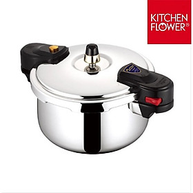 Nồi áp suất KITCHEN FLOWER PLATINA PLT 500, dung dích 5 lít nguyên khối Hàng chính ahxng