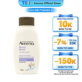 Sữa tắm Giảm Căng Thẳng Hương Lavender cho da thường, da khô và da nhạy cảm Aveeno Stress Relief 354ml