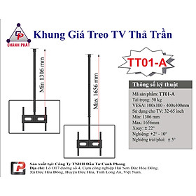 Mua Khung giá treo tivi thả trần kích thước từ 32- 65 inch hàng Chánh Phát - Hàng Chính Hãng