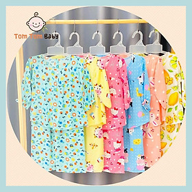 Combo 2 Bộ đồ ngủ bé Gái vải Tôn Tay Dài loại 1 - Nhiều size 1-14 cho bé 5