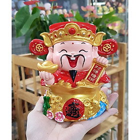 Mua Tượng chibi Thần Tài chậu vàng 14cm Tấn Tài Tấn Lộc mẫu đặc ruột
