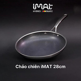 Mua  Hàng chính hãng  Chảo chiên inox iMat Hybrid Blackcube 28cm  Phủ chống dính Ceramic đen