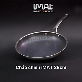 Hình ảnh [Hàng chính hãng] Chảo chiên inox iMat Hybrid Blackcube 28cm, Phủ chống dính Daikin-Nhật Bản thế hệ mới