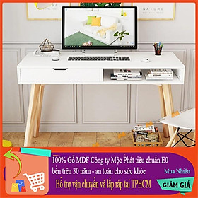 Mua Made in VN - Bàn làm việc gỗ kiểu dáng nhỏ gọn - gỗ mdf 17mm công ty Mộc Phát độ bền trên 30 năm AN082