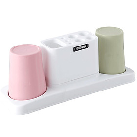 Toothbrush Cup Holder Toothpaste Stand Rack for Bathroom