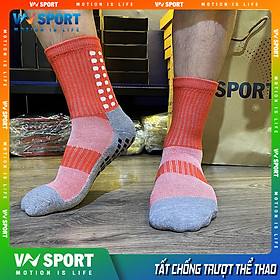 Tất Chống Trượt Thể Thao VNSPORT - TCT01, Vớ Thể Thao Có Silicone Chống Trượt Giày Khi Chạy Nhảy Vận Động Ở Cường Độ Cao