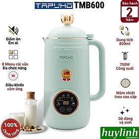 Máy làm sữa hạt mini Tapuho TMB600 - 800ml - 750W - 8 Chức năng - Hàng chính hãng