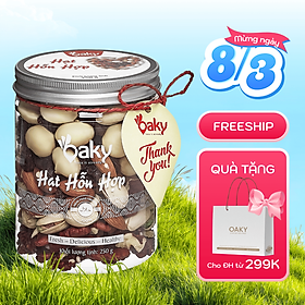 Hạt Hỗn Hợp Oaky 250g (Size Nhỏ) - Nhập Khẩu Mỹ & Úc, Ăn Vặt Healthy, Giàu Dinh Dưỡng