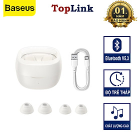 Tai Nghe Không Dây Baseus Bowie WM02 Bluetooth V5.3, 25h sử dụng, Kích thước nhỏ gọn, Thời Trang, APP Control - Hàng Chính Hãng