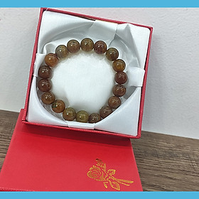 Vòng tay phong thủy mã não nứt 10 ly, vòng tay chuỗi hạt đá