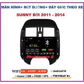 Bộ màn hình dvd android xe SUNNY 2011-2014 .Màn kết nối wifi ram1G-rom16G có TIẾNG VIỆT có GPS chỉ đường, xem camera,đầu dvd xe hơi, dvd oto