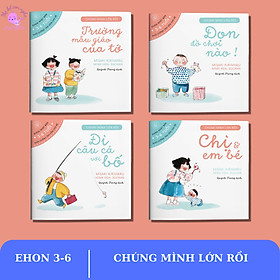 Hình ảnh Combo Sách Ehon Nhật Bản: Chúng Mình Lớn Rồi (Set 4 Cuốn Nuôi Dưỡng Tâm Hồn Trẻ Từ 3-6 Tuổi / Ehon Cùng Con Lớn Khôn)