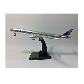 Mô hình máy bay tĩnh Boeing 777-300ER American Airlines 18cm có bánh xe