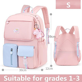 Thời Trang Hàn Quốc Rainbow Dây Đeo Vai Học Cho Thiếu Niên Cô Gái Trẻ Em Chống Nước Ba Lô Trẻ Em Schoolbags Mochilas - one