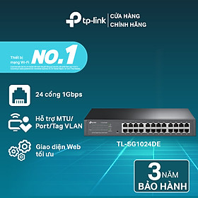 Bộ Chia Tín Hiệu Thông Minh Easy Gigabit 24 Cổng TP-LINK TL-SG1024DE - Hàng chính hãng