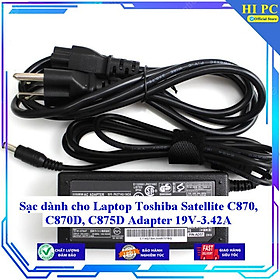 Sạc dành cho Laptop Toshiba Satellite C870 C870D C875D Adapter 19V-3.42A - Kèm Dây nguồn - Hàng Nhập Khẩu