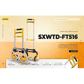 Xe Đẩy Tay 2 Bánh Cao Cấp Có Thể Gấp Gọn Stanley FT516