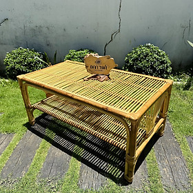 Mua Bàn Mây Chữ Nhật Decor Phòng Khách- Bàn Mây Tre Đan- Bàn Trà Bằng Mây Tre- Nội Thất Mây Tre Đan Trà