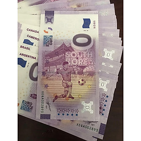 Mua 32 tờ 0 Euro kỷ niệm World Cup 2022  bảo an và số lượng giới hạn phát hành