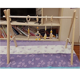 Mua Kệ chữ A bằng gỗ thông tự nhiên an toàn cho bé - Đồ chơi vận động cho trẻ sơ sinh (giá xưởng)